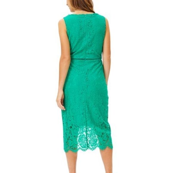 Cure Green Hi-low Lace Women's Dress - Picture 2 of 8